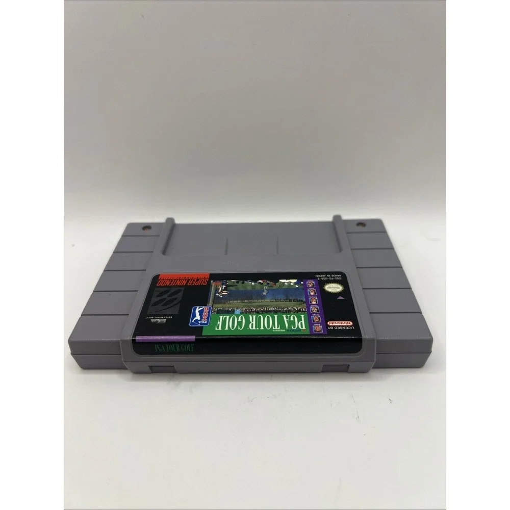 EA Sports PGA Tour Golf - Super Nintendo SNES- Tested Working With Manual
